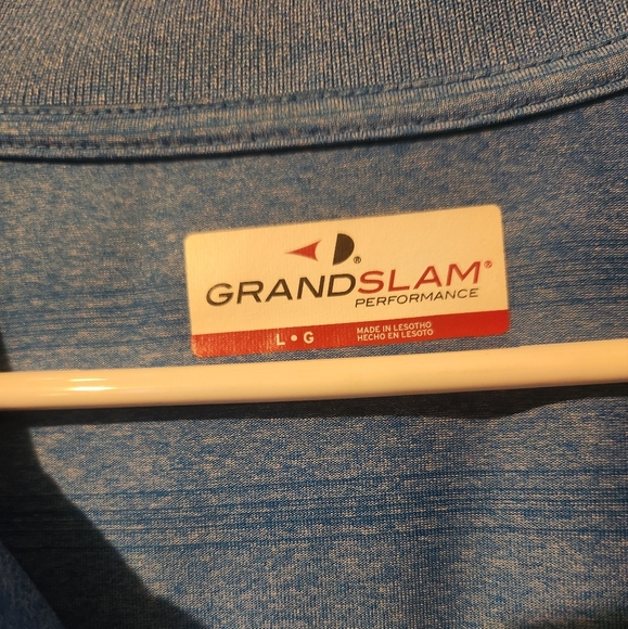 Men's grand slam blue polo size large - Picture 4 of 5
